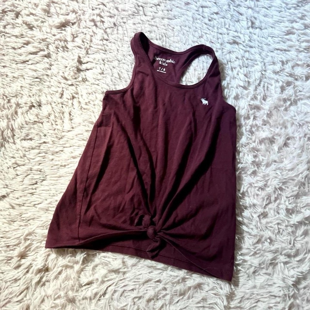 Abercrombie & Fitch Y2K Twist Front Basic Racerback Tank‎ Top Kids 8 Preppy